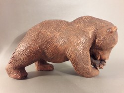 Kerámia medve figura  picit sérült nagy méretű