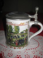 Sörös krigli , jó minőségű  Seltman- Weiden   porcelánból ,  17 cm