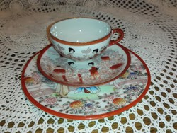 Tojàshéj porcelán teázó szett,Japán, kézzel festett.