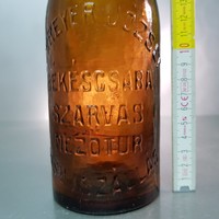 "Schreyer József Békéscsaba, Szarvas, Mezőtúr, Kisújszállás 0.55L." sörösüveg (630)