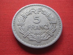 5  Francs  1950  átm.31  mm