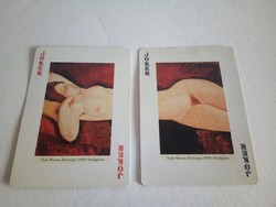 Ritka Piatnik The Nude kártya, 54db-os