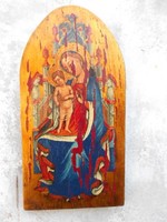 19.századi ikon.Mária kis Jézussal.