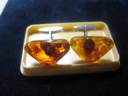 Amber cufflinks 2.8 cm