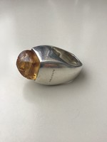 Design DELCONTE ezüst gyűrű citrinnel