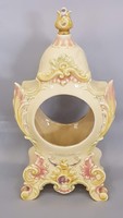 Antik Zsolnay porcelán óra tok a rokokó sorozatból