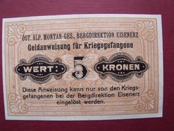 Eisenerz 5 korona K u K POW 1915