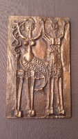 Kopcsányi Ottó bronz falikép