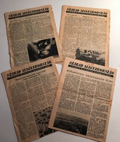 Az '56-os ellenállók hőlégballonokról terjesztett 'Szabad Magyarország' röplapjai
