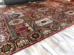 Monumentális gyapjú perzsa szőnyeg 300x400-cm