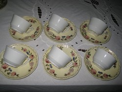 Zsolnay , mokkás készlet manó  füles  / házasított /  külön-külön is eladó