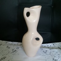 Zsolnay art deco váza ,ritka,krém színű