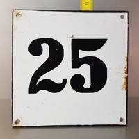 "25" házszám zománctábla (663)