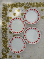 Alföldi napocskás centrum varia kistányérok - 4 db süteményes, desszertes tányér - retro porcelán
