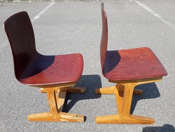 KETTŐT VIHET EGY ÁR ALATT !!! Vintage Mid Century PAGHOLZ  Flötotto gyerek szék 2 db 1960-as évek