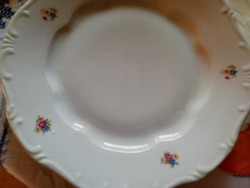2 db Zsolnay porcelán lapos tányér