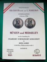 H.D. Rauch/L. Nudelman 58. Münz-auktion-1996. okt. 29.- Münzen und Medaillen -árverési katalógus II.