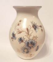 Búzavirág mintás Zsolnay váza