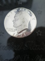 KK342 1971 USA Ezüst dollár Eisenhower tükörveret