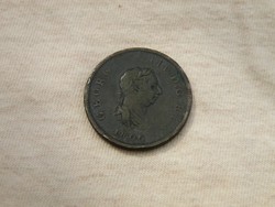 KK356 1806 fél penny III. György király Anglia 
