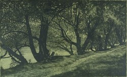 0W937 Szennik György : "Horgászösvény" 1968