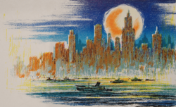 W. Zandat: New York - original grafik