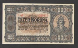 1000 korona 1923.  UNC!!  RITKA!!