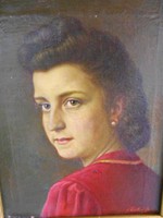 Glatter Ármin art deco női portré.