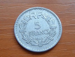 FRANCIA 5 FRANCS FRANK 1945 ALU. 