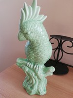Zöld porcelán kakadú