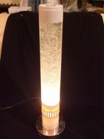 Design Asztali Hangulat csillám mozgásos -lámpa 46 cm-es króm talpú