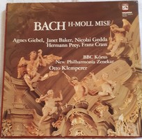 J.S.Bach: H-moll mise 3 lemezes LP dobozos kiadás 