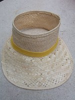 Új szalma napellenző-szalma kalap-nyári kalap fejkörm.56/57 cm