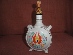 Kőporc Kispest drasche successor porcelain water bottle, diameter 10.5 cm. He has! Jokai