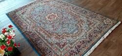 Kirman Iráni kézi csomózású perzsa szőnyeg