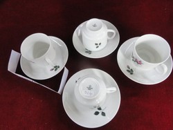 Németh Scherzer porcelán, rózsa mintás kávés csésze + alátét. Vanneki!