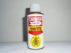 Retro CHEMOTOX super rovarirtó spray flakon - CAOLA gyártó - 1980-as évekből