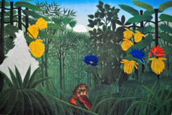 Must or shouldn't? Henri rousseau the custom - original lithography!