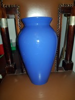 Kék Ikea kerámia váza, 30 cm környékén, új, makulátlan