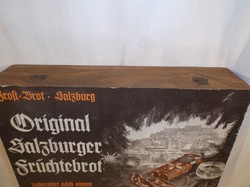 Wood - 41 cm - stollenes - cookies - box - 41 x 30 x 10 cm - from Salzburg - top paper