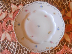 Régi Zsolnay barokk, tollazott lapos tányér