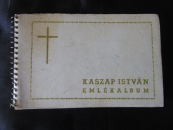 TISZTELETREMÉLTÓ KASZAP ISTVÁN magyar jezsuita novicius EMLÉK ALBUM 1936 SOK FOTÓ -VAL
