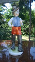 The boy from Herend with boots or the little Hungarian flawless figure m 21 cm