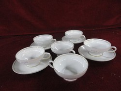 Unger § Schide német  porcelán, kávéscsésze + alátét, antik, 1906 és 1936 közötti. Vanneki!