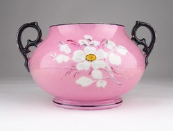 0X660 Antik rózsaszín porcelán cukortartó