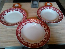Antik Francia Sarreguemines porcelán tányérok