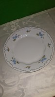 Zsolnay  lapos  tányér  kék  barack  virágos    4000  ft