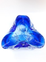 Huge artistic Czech decorative glass bowl - josef hospodka chribska huta 1970s' - bohemian glass
