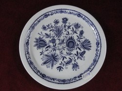Lilien ausztriai porcelán süteményes tányér, kobalt kék, hagyma mintás. Vanneki!