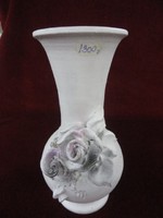 Rózsa díszítésű kerámia váza. Vanneki!